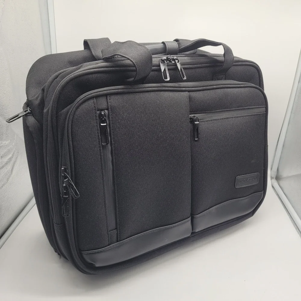 VANKEAN Rolling Laptop Bag – 17.3 Inch – Black Travel Work Business Case